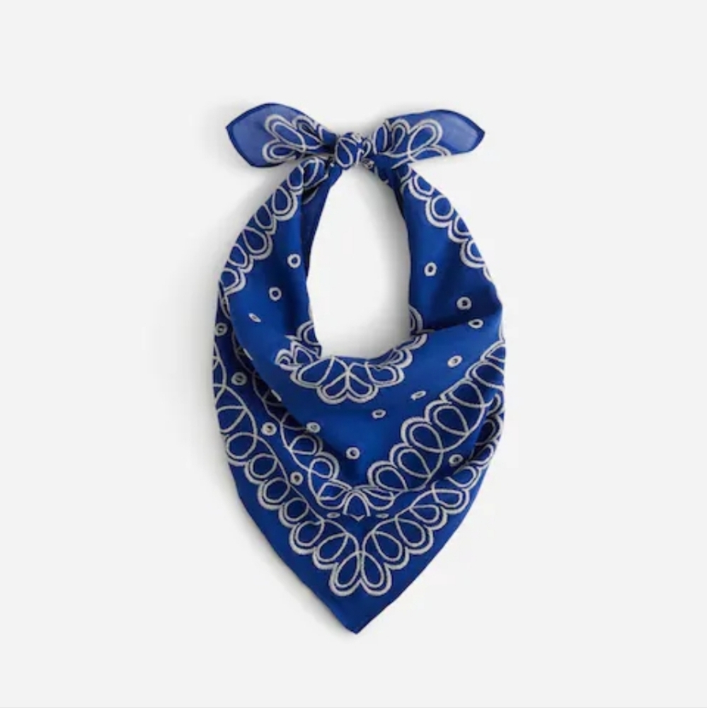 Madewell Blue Bandana Scarf